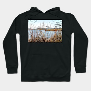 Lake John through the Cattails Hoodie